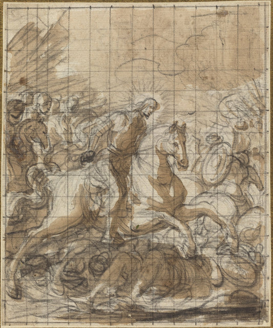 17th or 18th century by Italian 17th or 18th Century (Saint James Defeating the Infidels), 16X12"(A3)Poster Print