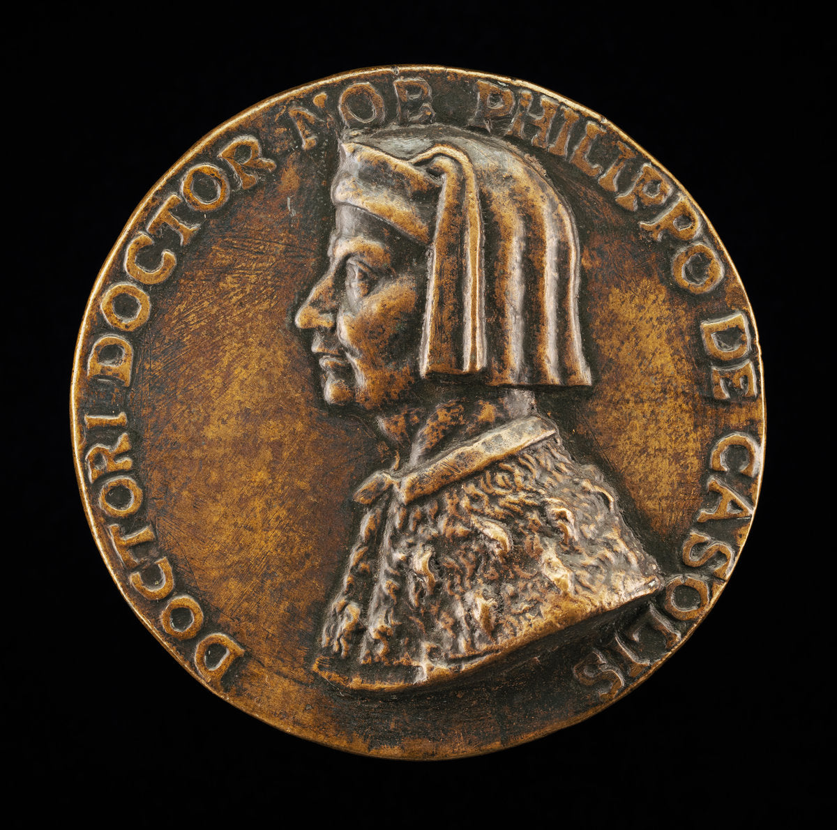 16th century by Probably Italian 16th Century (Filippo Cassoli, died 1391, Jurist, Diplomat, and Teacher [obverse]), 16X12"(A3)Poster Print