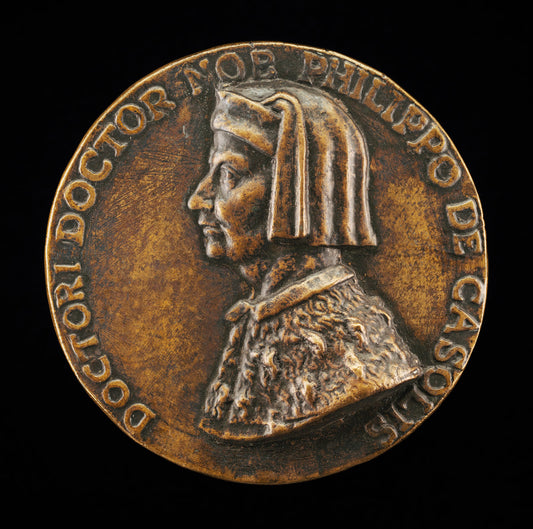 16th century by Probably Italian 16th Century (Filippo Cassoli, died 1391, Jurist, Diplomat, and Teacher [obverse]), 16X12"(A3)Poster Print