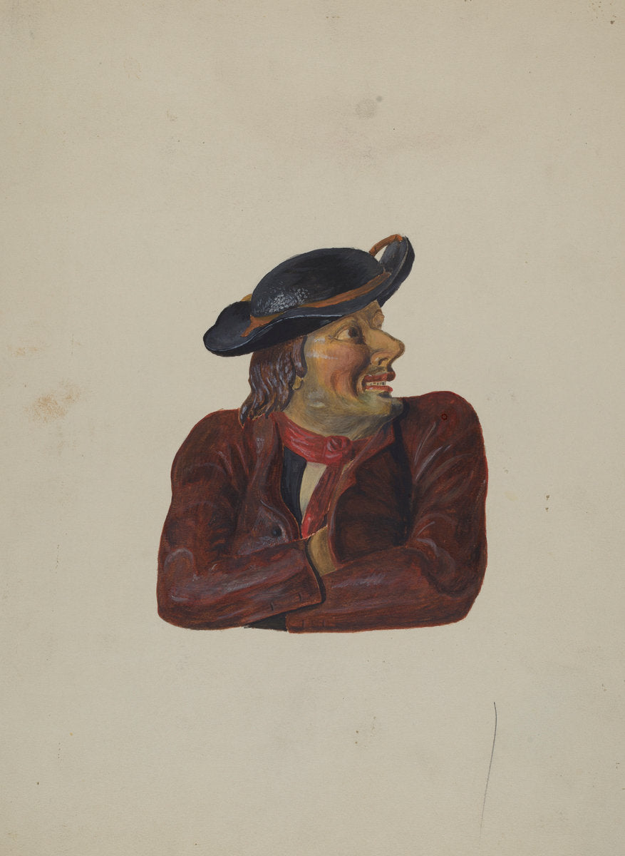 Tavern Bust by Richard F. Smith (American, active c. 1935), 16X12"(A3)Poster Print