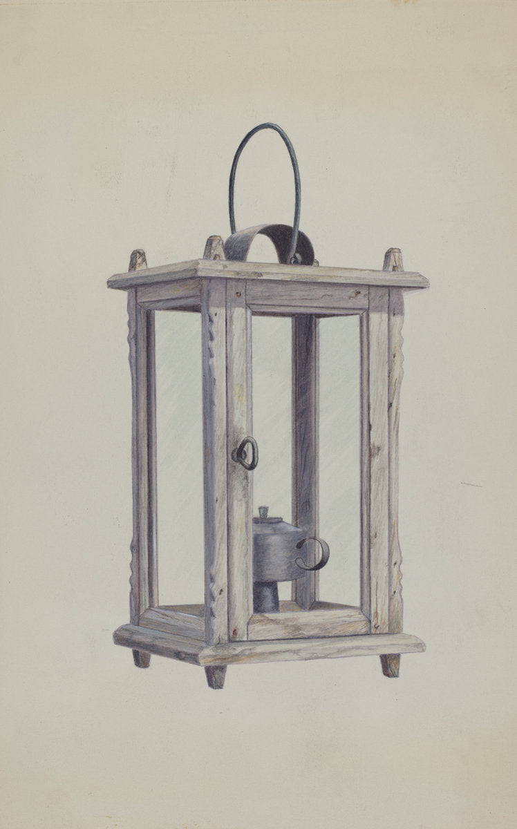 Lantern by Earl Butlin (American, active c. 1935), 16X12"(A3)Poster Print