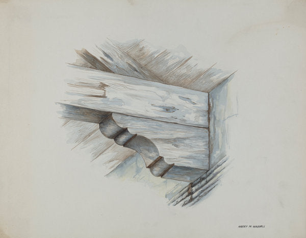 Corbel by Harry Mann Waddell (American, active c. 1935), 16X12"(A3)Poster Print