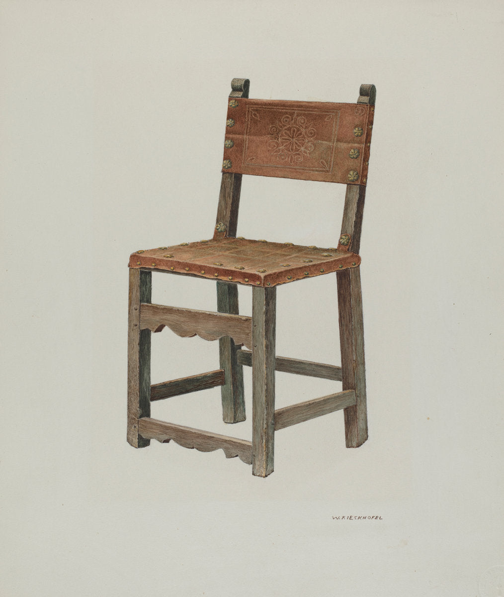 Chair by William Kieckhofel (American, active c. 1935), 16X12"(A3)Poster Print