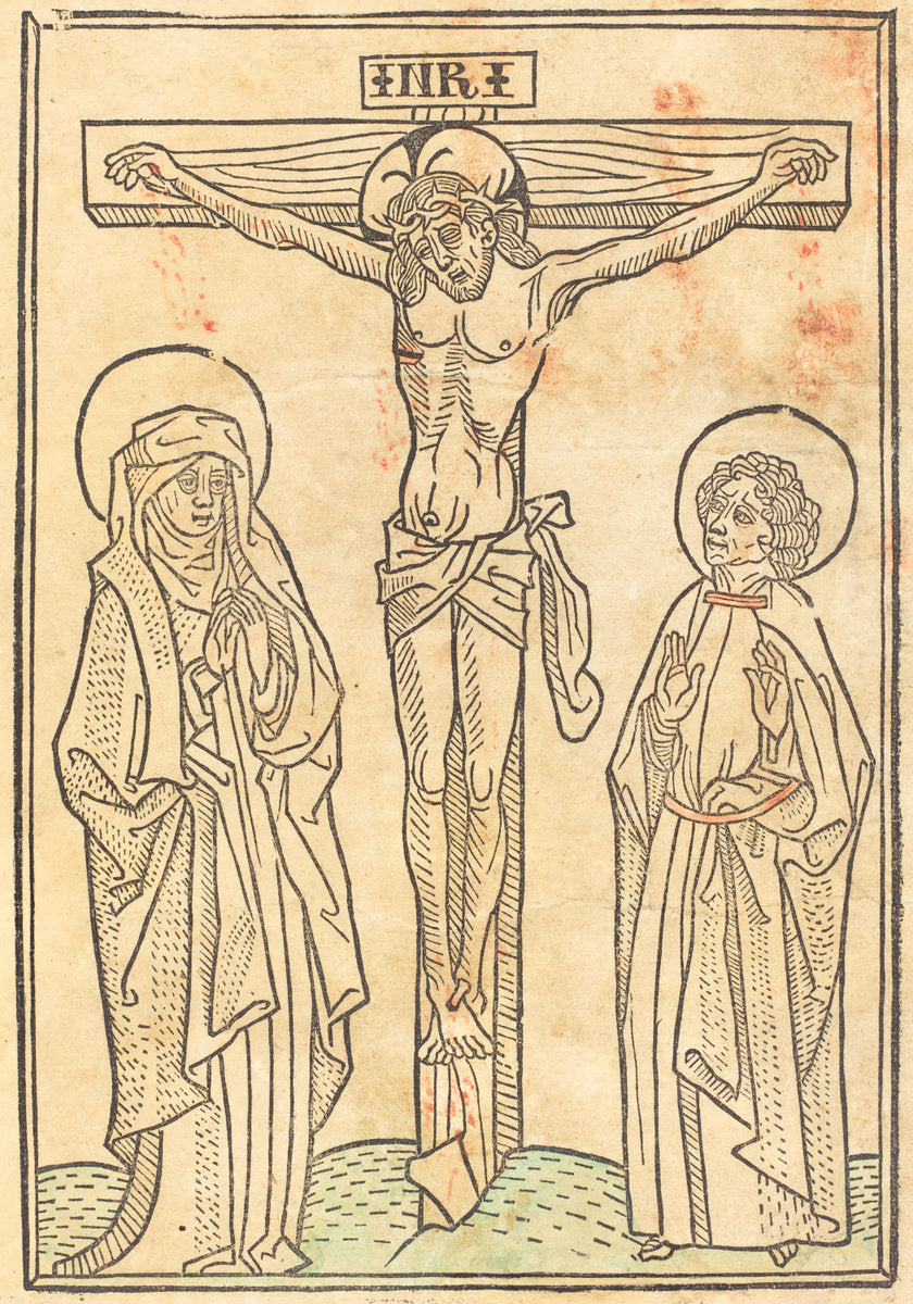 c. 1483 by German 15th Century (Christ on the Cross), 16X12"(A3)Poster Print