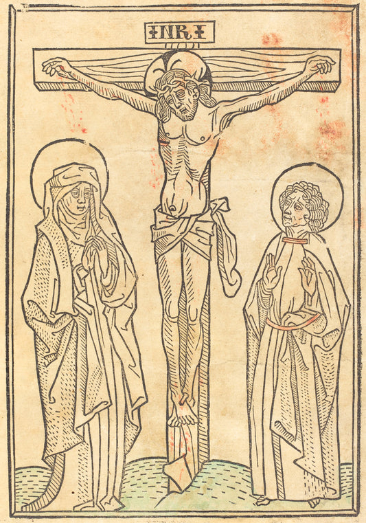 c. 1483 by German 15th Century (Christ on the Cross), 16X12"(A3)Poster Print