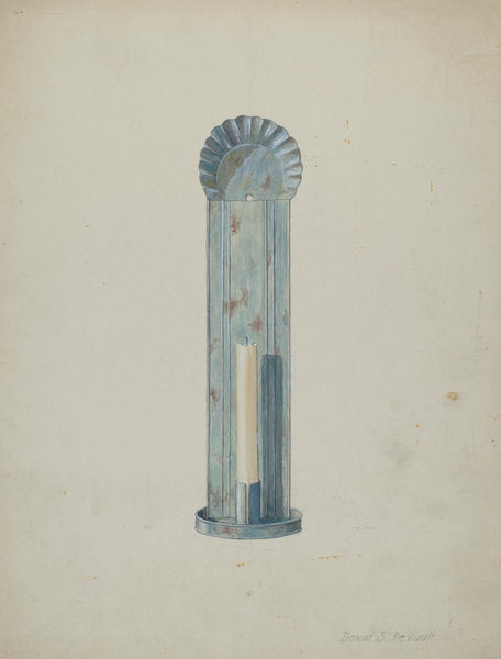 Tole Candlebrum by David S. De Vault (American, active c. 1935), 16X12"(A3)Poster Print