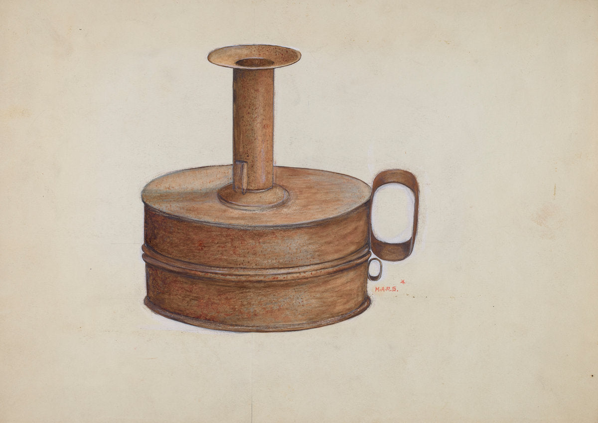 Candlestick by Margaret Stottlemeyer (American, active c. 1935), 16X12"(A3)Poster Print