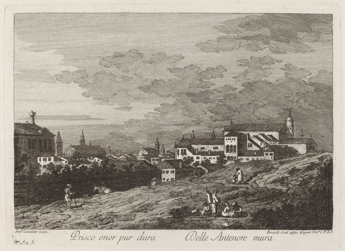 Prisco onor pur dura... by Joseph Wagner after Canaletto (German, 1706 - 1780), 16X12"(A3)Poster Print