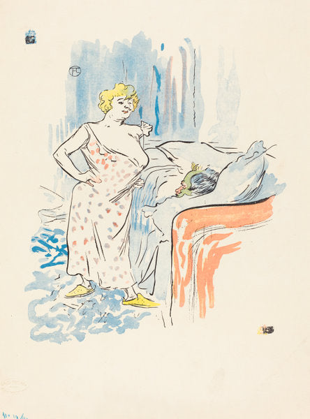 Man and Woman by Henri de Toulouse-Lautrec (French, 1864 - 1901), 16X12"(A3)Poster Print