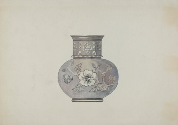 Pewter Spoon Holder by Beulah Bradleigh (American, active c. 1935), 16X12"(A3)Poster Print