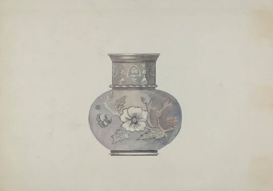 Pewter Spoon Holder by Beulah Bradleigh (American, active c. 1935), 16X12"(A3)Poster Print