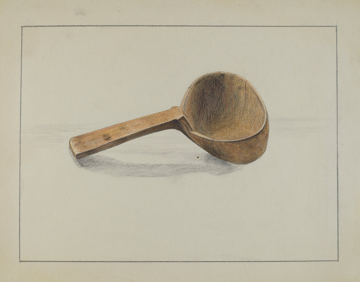Ladle by Yolande Delasser (American, active c. 1935), 16X12"(A3)Poster Print