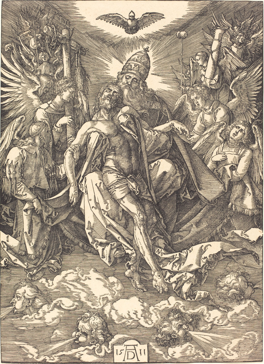 The Trinity by Albrecht Dürer (German, 1471 - 1528), 16X12"(A3)Poster Print