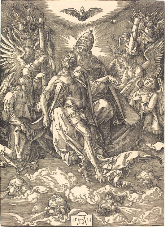 The Trinity by Albrecht Dürer (German, 1471 - 1528), 16X12"(A3)Poster Print