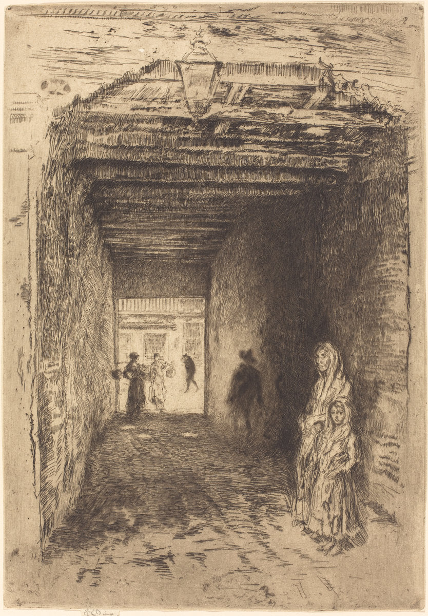 The Beggars by James McNeill Whistler (American, 1834 - 1903), 16X12"(A3)Poster Print