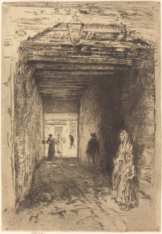 The Beggars by James McNeill Whistler (American, 1834 - 1903), 16X12"(A3)Poster Print