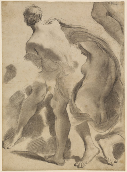Studies of Female Nudes by Gaetano Gandolfi (Bolognese, 1734 - 1802), 16X12"(A3)Poster Print