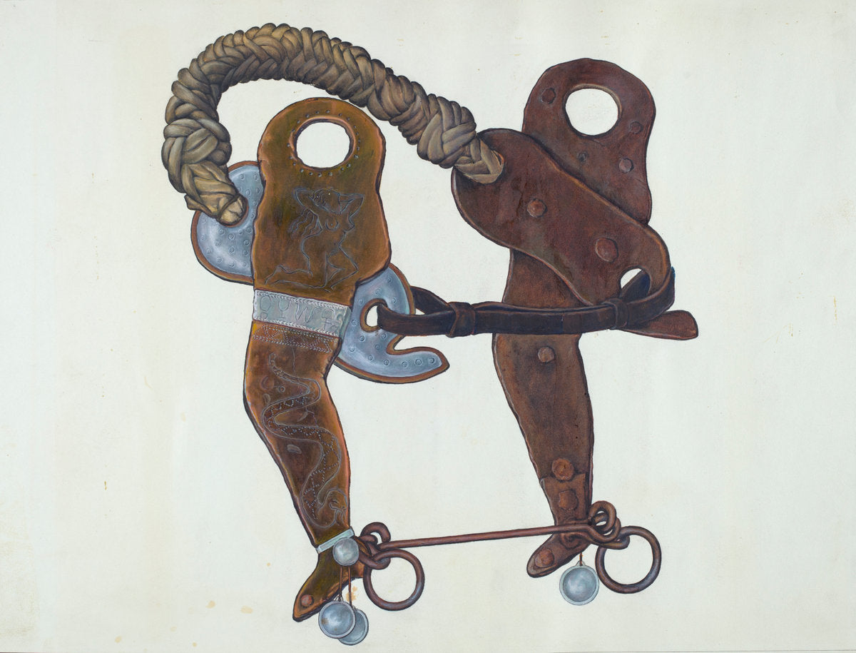 Cowboy's Hackamore Bit by Cecil Smith (American, active c. 1935), 16X12"(A3)Poster Print