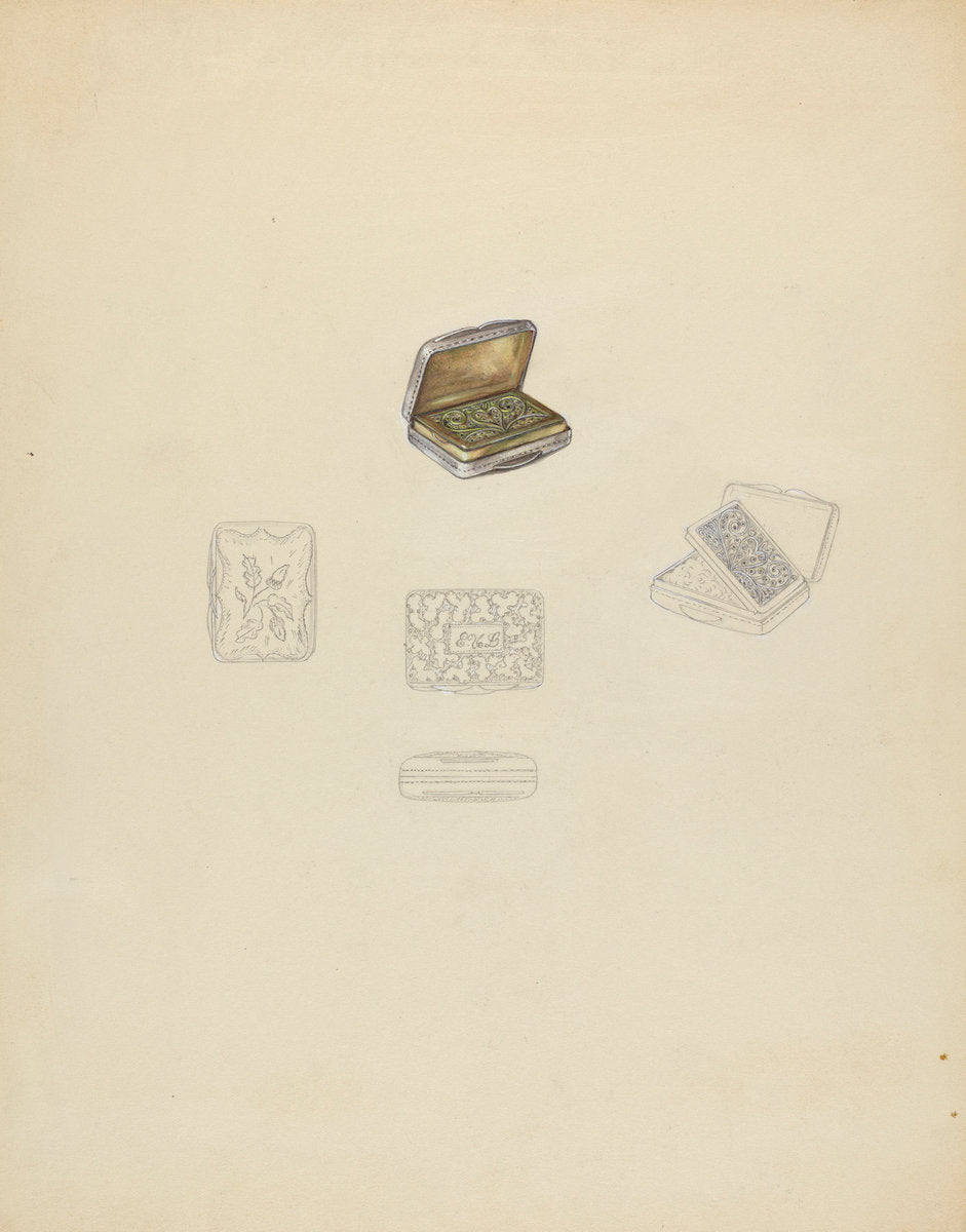 Box by Sylvia De Zon (American, active c. 1935), 16X12"(A3)Poster Print