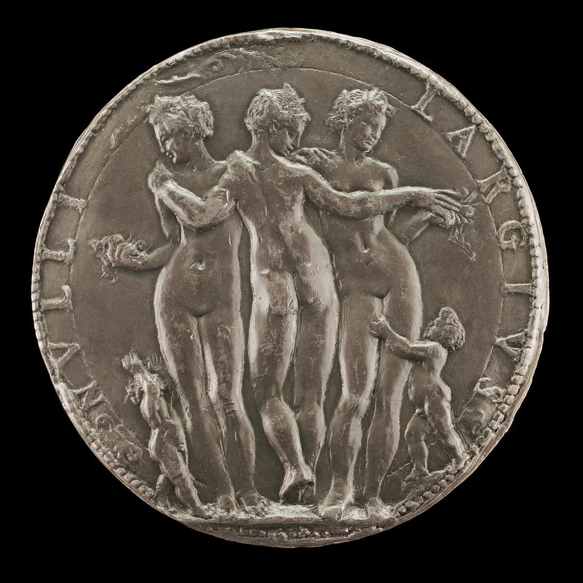 c. 1550/1575 by Italian 16th Century (The Three Graces [reverse]), 16X12"(A3)Poster Print