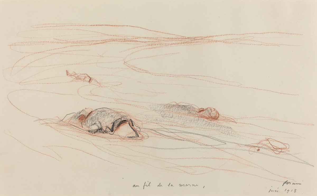 Au fil de la marne by Jean-Louis Forain (French, 1852 - 1931), 16X12"(A3)Poster Print