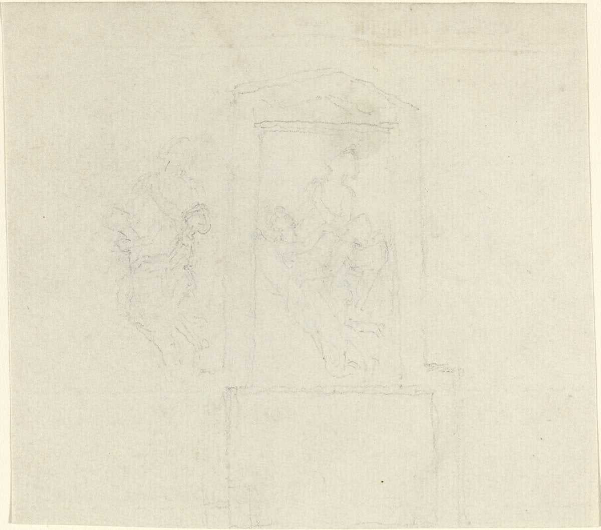 Monument to Agnes Cromwell (?) by John Flaxman (British, 1755 - 1826), 16X12"(A3)Poster Print