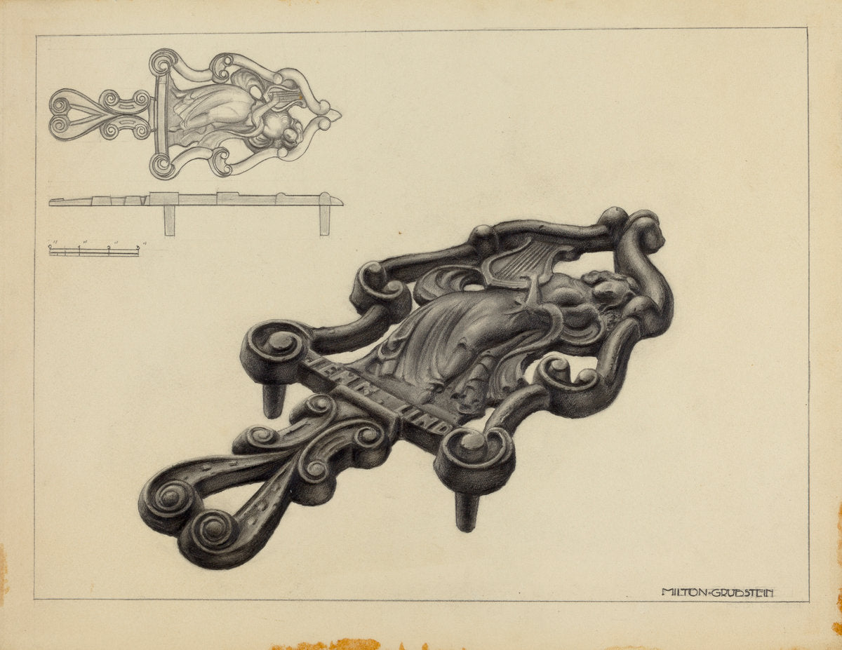 Flat Iron Holder by Milton Grubstein (American, active c. 1935), 16X12"(A3)Poster Print