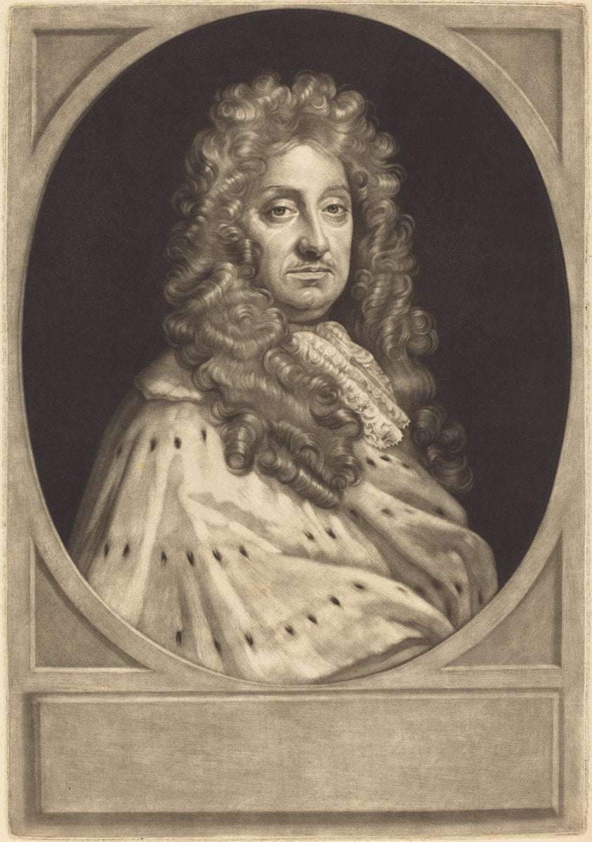 John Hay, Earl of Tweeddale [proof] by John Smith after Sir Godfrey Kneller (English, probably 1652 - 1742), 16X12"(A3)Poster Print