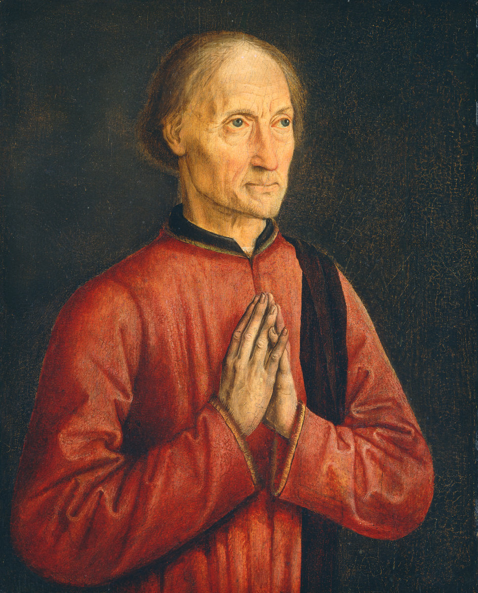 c. 1470/1475 by Follower of Dirck Bouts (Portrait of a Donor), 16X12"(A3)Poster Print