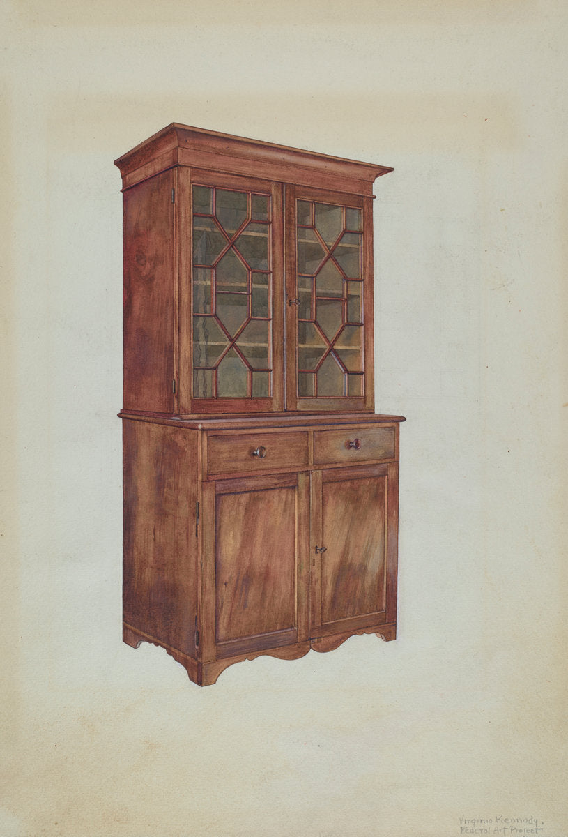 Cupboard by Virginia Kennady (American, active c. 1935), 16X12"(A3)Poster Print