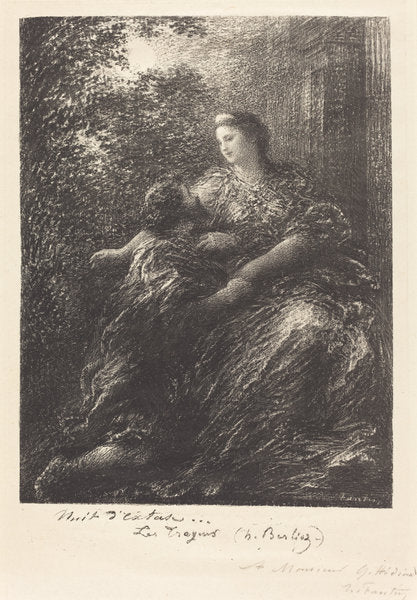 Duet from "The Trojans" (6th plate) by Henri Fantin-Latour (French, 1836 - 1904), 16X12"(A3)Poster Print