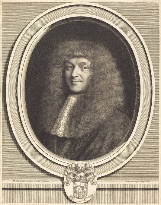 Honore Courtin by Robert Nanteuil (French, 1623 - 1678), 16X12"(A3)Poster Print