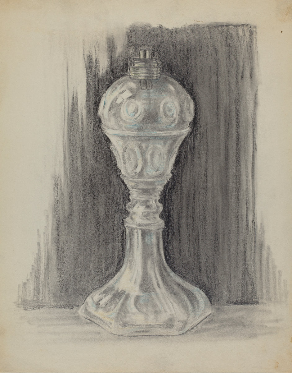 Lamp by Burrell (American, active c. 1935), 16X12"(A3)Poster Print