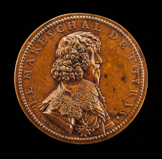 Jean de Caylar de Saint-Bonnet, 1585-1636, Marquis de Toiras, Marshall of France 1630 [obverse] by Guillaume Dupré (French, c. 1574 - 1642), 16X12"(A3)Poster Print