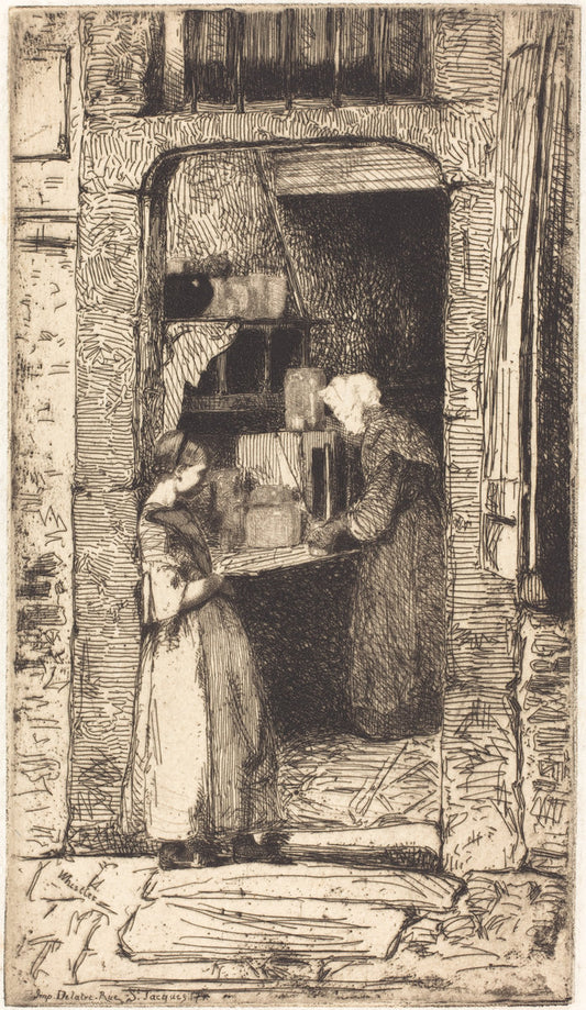 La Marchande de Moutarde by James McNeill Whistler (American, 1834 - 1903), 16X12"(A3)Poster Print
