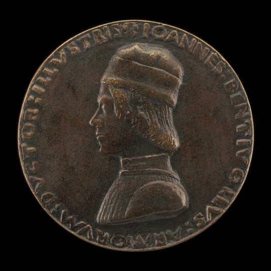 Giovanni II Bentivoglio, 1443-1508, Lord of Bologna 1463-1506 [obverse] by Sperandio (Mantuan, c. 1425/1428  - c. 1504), 16X12"(A3)Poster Print