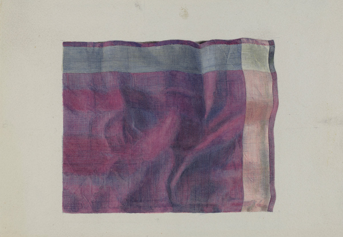Shaker Silk Kerchief by Elizabeth Moutal (American, active c. 1935), 16X12"(A3)Poster Print