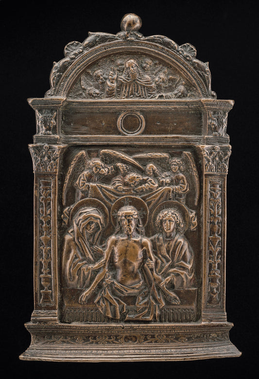 c. 1500 by Venetian 16th Century (The Dead Christ between the Virgin and Saint John), 16X12"(A3)Poster Print