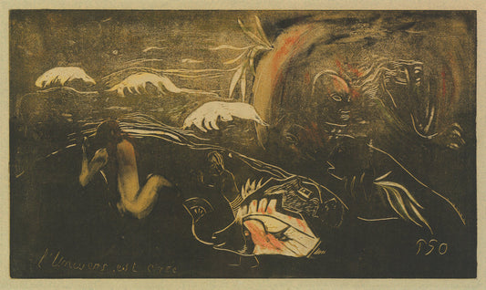 The Universe is Created (L'Univers est créé) by Paul Gauguin (French, 1848 - 1903), 16X12"(A3)Poster Print