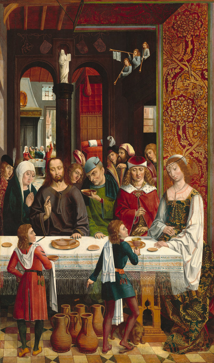 The Marriage at Cana by Master of the Catholic Kings (Spanish, active c. 1485/1500), 16X12"(A3)Poster Print