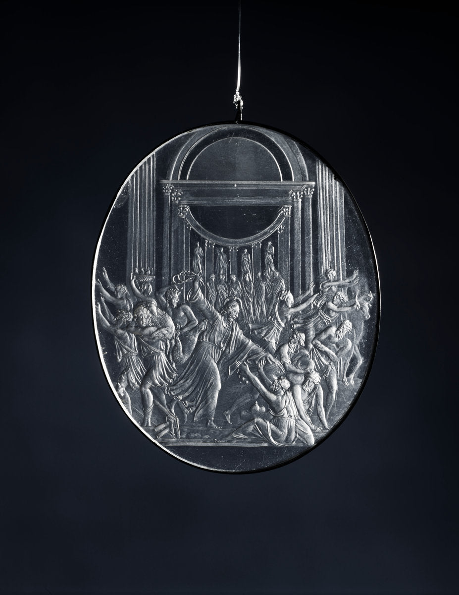 Christ Expelling the Moneychangers from the Temple by Giovanni Bernardi (Italian, 1494 - 1553), 16X12"(A3)Poster Print