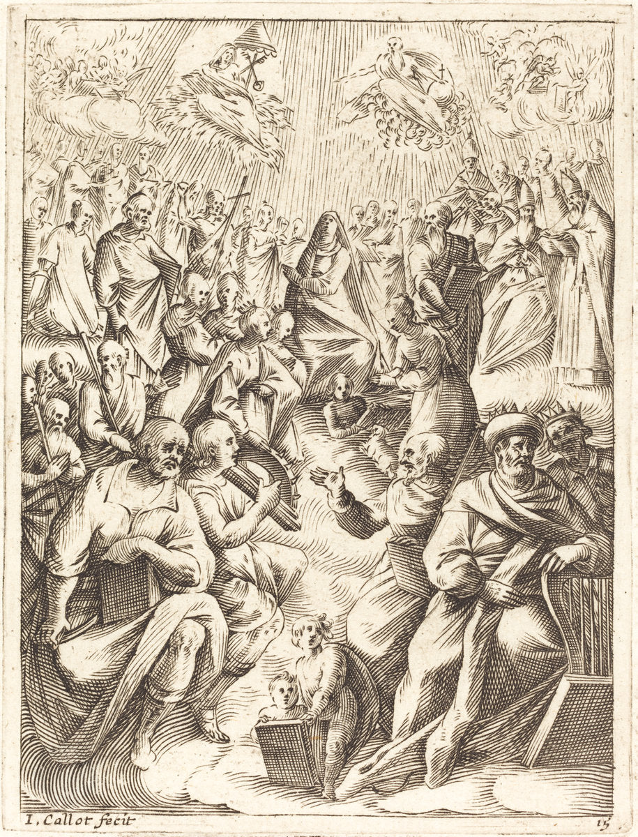 Paradise by Jacques Callot (French, 1592 - 1635), 16X12"(A3)Poster Print