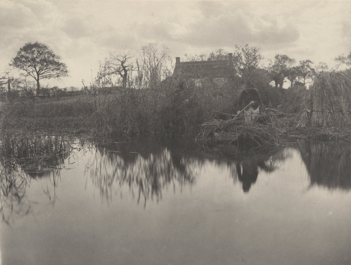 Quanting the Gladdon by Peter Henry Emerson and T.F. Goodall (British, born Cuba, 1856 - 1936), 16X12"(A3)Poster Print