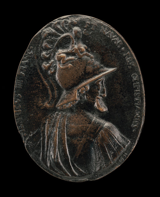 Henri IV, 1553-1610, King of France 1589, as Mars [obverse] by Nicolas Guinier (French, active 1601 - 1614), 16X12"(A3)Poster Print