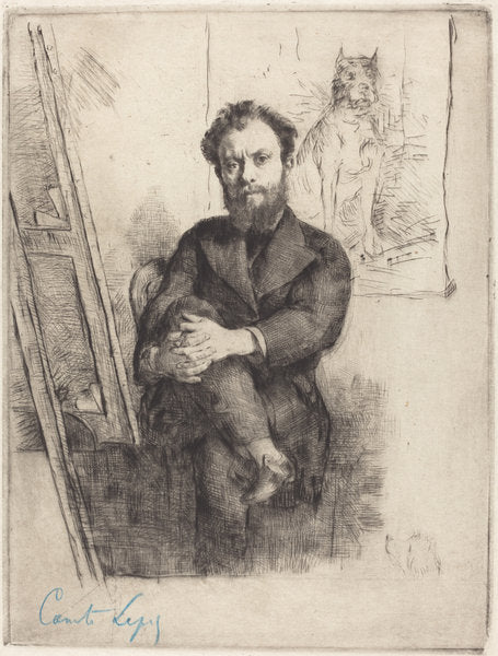 Comte Lepic by Marcellin-Gilbert Desboutin (French, 1823 - 1902), 16X12"(A3)Poster Print