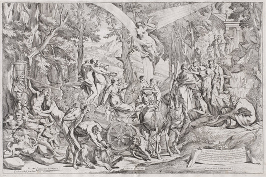 The Triumph of Painting on Parnassus by Pietro Testa (Italian, 1612 - 1650), 16X12"(A3)Poster Print