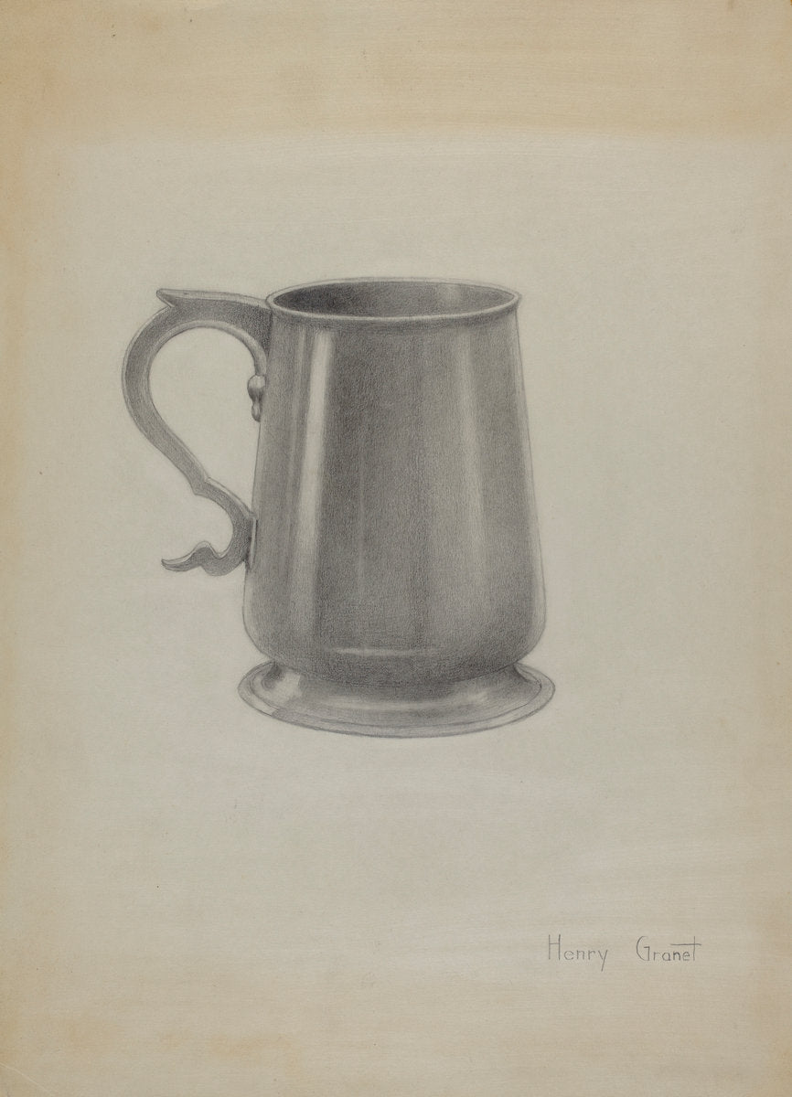 Silver Mug by Henry Granet (American, active c. 1935), 16X12"(A3)Poster Print