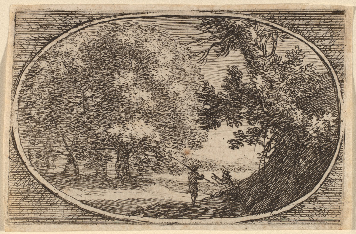 The Large Tree by Herman van Swanevelt (Dutch, c. 1600 - 1655), 16X12"(A3)Poster Print