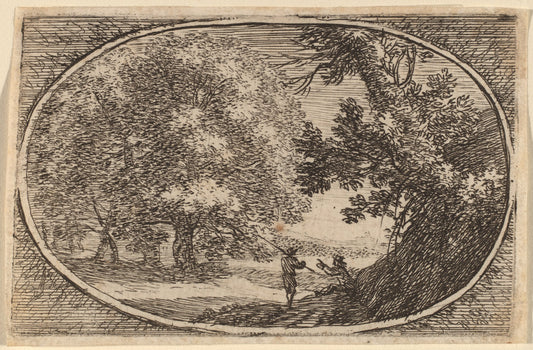 The Large Tree by Herman van Swanevelt (Dutch, c. 1600 - 1655), 16X12"(A3)Poster Print