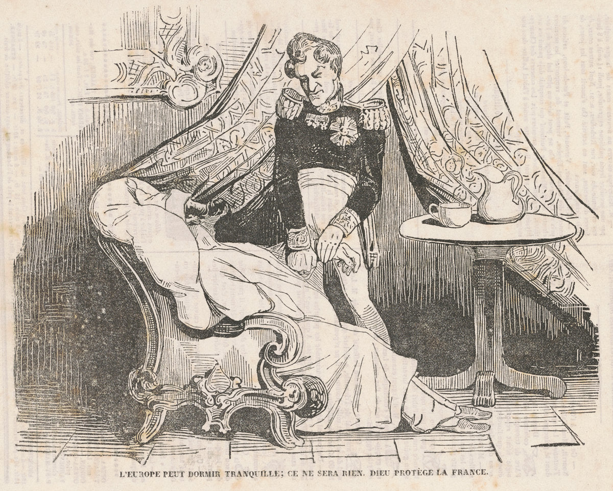 L'europe peut dormir tranquille ... by Honoré Daumier (French, 1808 - 1879), 16X12"(A3)Poster Print